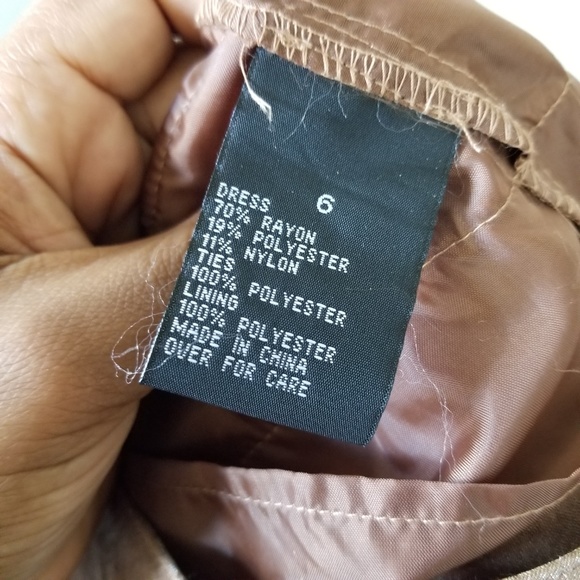 SOLD 💫 I.N. STUDIO A-Line Midi Copper Dress 6 - Picture 7 of 8